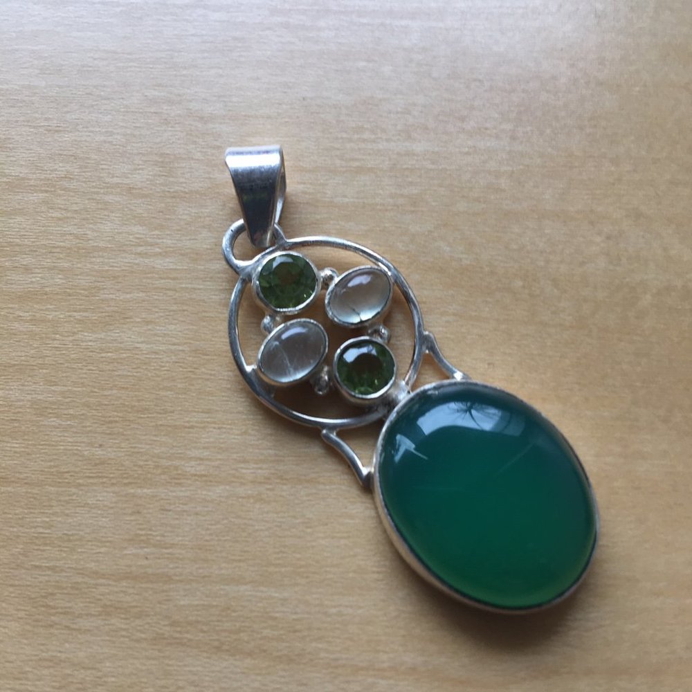 Green Agate Pendant